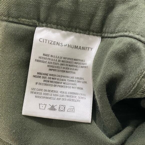 Citizens of Humanity Marta Jumpsuit Cotton Green Small Surplus Slouchy Boiler - Picture 6 of 12